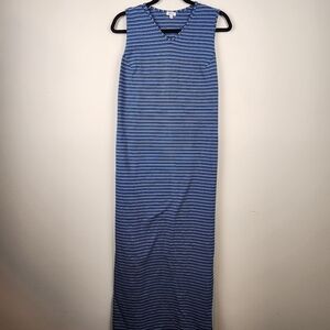 Mimi Maternity maxi dress sz M stripes